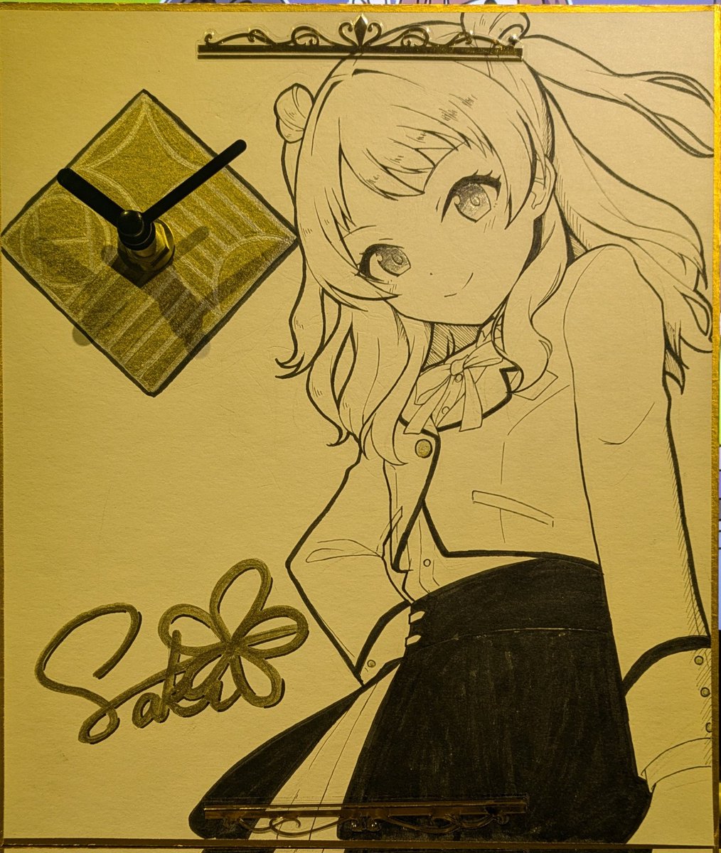 色紙時計量産中 