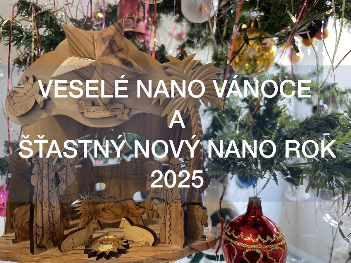 Děkujeme všem, kteří podporují české nanotechnologie a věří stejně jako my, že jsou součástí moderní identity České republiky.
Příjemné prožití vánočních svátků a dobrý rok 2025. Česko je nano! 💪🇨🇿