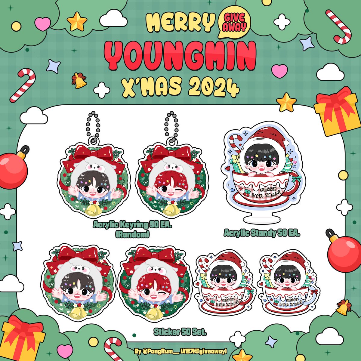 ꒰ 𝐾𝑖𝑛𝑑𝑙𝑦 𝑅𝑇 ꒱

🎄Give Away 🎄
🎄🎂MERRY YOUNGMIN X'MAS🎂🎄
วันคริสต์มาสที่จะถึงนี้เป็นวันเกิดพี่ยองมินที่น่ารักของพวกเรา เค้าจึงมีของขวัญเล็กๆน้อยๆส่งมอบให้คนที่รักพี่ยองมิน จำนวน  🎉50 Sets🎉 ค่ะ ⬇️

#임영민 #อิมยองมิน #LimYoungMin
#빵가루update #빵가루giveaway