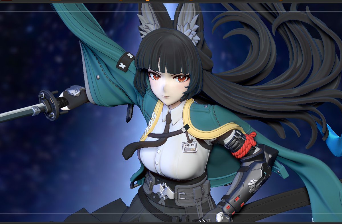 Miyabi figure wip~ #ZenlessZoneZero #Miyabi #ゼンゼロ