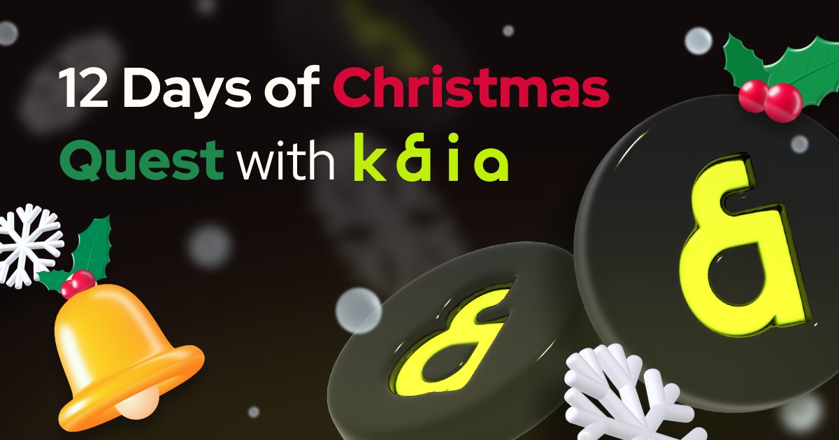 🎄 Merry Gmas Kaians! It's been a big big year and we couldn't be more happy to share the szn of gifting with everyone. Complete a series of quests on Kaia's Galxe to enter a raffle of $2000 in $KAIA!

How to Join:
1️⃣ Like &amp; RT this post 🔁
2️⃣ Complete all 7 quests on Kaia Galxe
