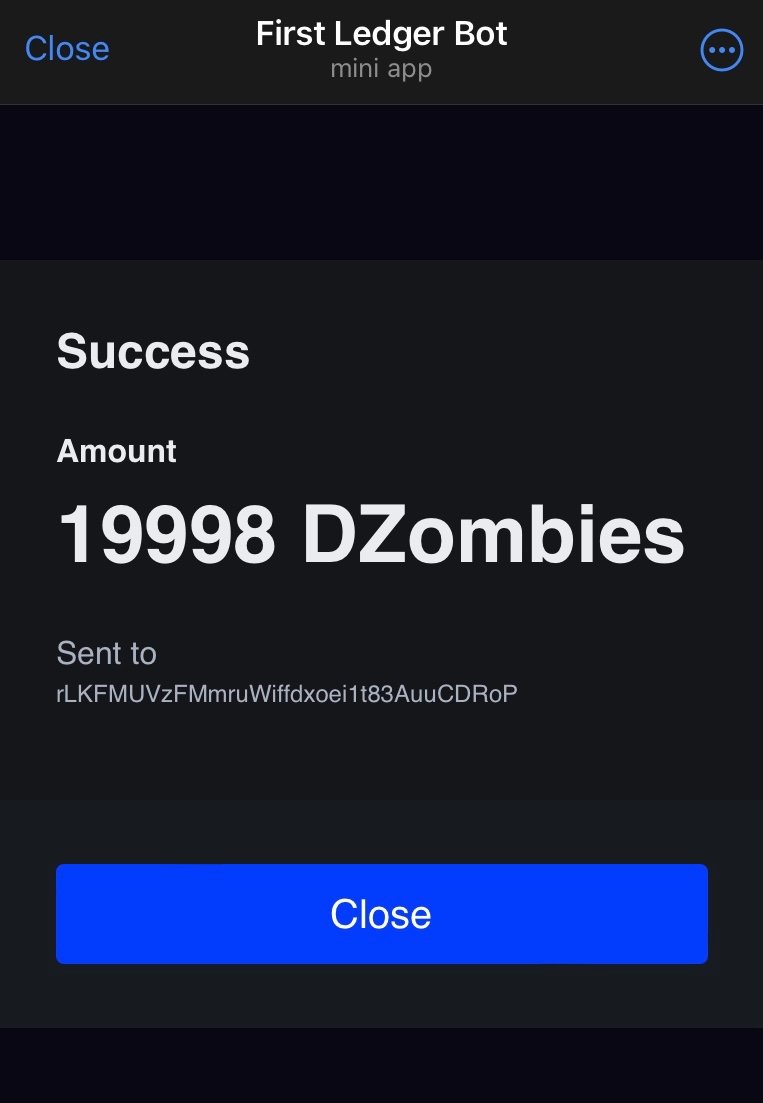 deathzombiesxrp's tweet photo. 📢 Just sent $DZombies airdrops to Holders. Buy 1 Death Zombies = 66666 $DZombies. Death Zombies Evolution = 6666 $DZombies 🥳🧟♂️❤️🔥
Link: https://t.co/X3RzDL5KMK
#XRP #XRPL #DZOMBIES #NFT https://t.co/rnAGH5eacc