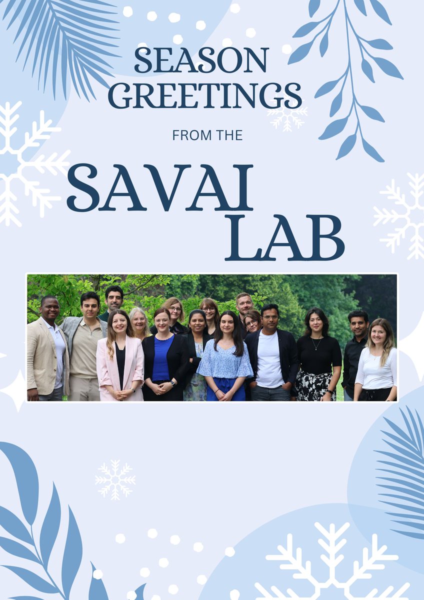 From Savai Lab we would like to wish you all Merry Christmas and a Happy New Year! 🎄☃️✨