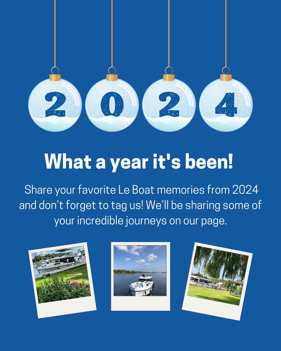 As we cruise into 2025, we're reminiscing about the unforgettable adventures of 2024! Whether you cruised through tranquil canals, explored charming towns, or savored sunsets on the water, we’d love to relive those moments with you. 🛥️