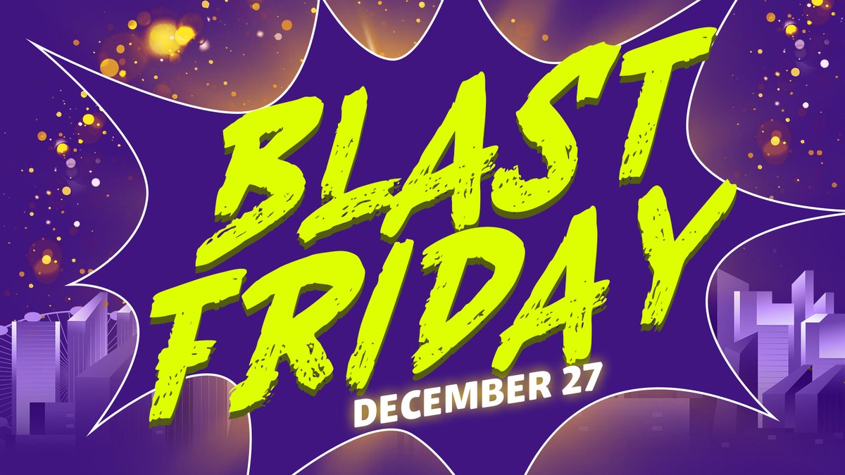 WE'RE RUNNING 2ND BLAST FRIDAY THIS DECEMBER 27 ONLY ON @BLAST

0.003 ETH SEEDED PER ROUND
EXTRA BLAST GOLD FOR PLAYERS