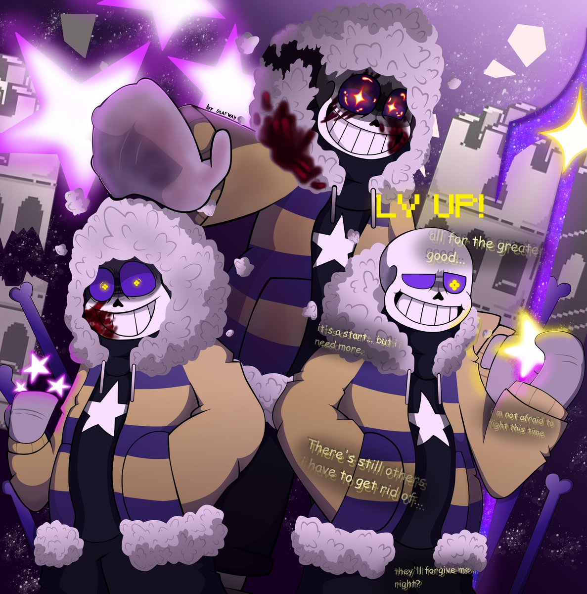 Vladlog09's tweet image. HOORAYAAAAA! Outerdust FROZEN FALLS is finally out, I decided to make a small art in honor of it. I'M SO HAPPY!!!
#undertale #outerdust #undertaleAU #UndertaleLastCoridor