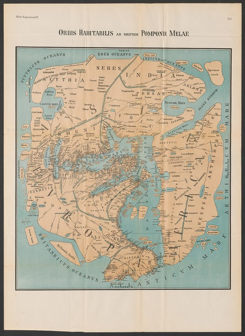 <a href="/StormWarningMom/">SWMom ❤️ HOPE CREW ❤️🪴</a> Pompolius Mela was a 1st century 'roman-hut-dwelling' geographer.

Herodotus is a supposed ancient greek philosopher [whom we own ALL of our fake-ancient histories from] and famed historian. 

The map below was claimed to have been drawn by him, and although the origin of the map