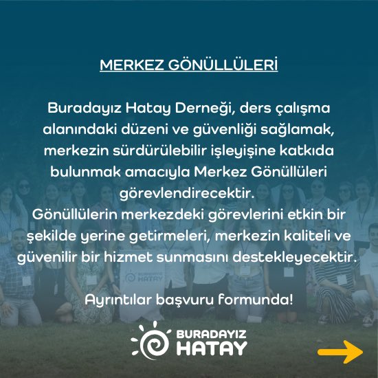 Buradayız Hatay Derneği tweet media