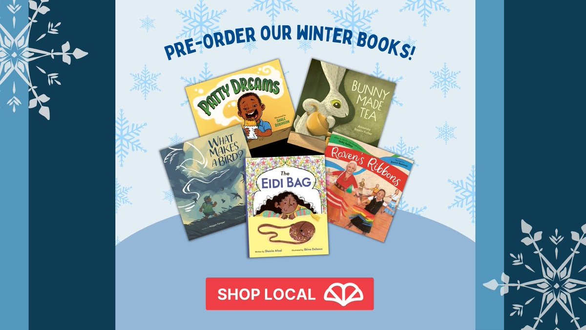 Our Winter books are available for pre-order at your local bookstore! Shop from your favorite independent booksellers, and browse some of our upcoming titles!

Take a look at where you can support indie bookstores: 

ow.ly/Jmo150UvjBQ! 💙❄️

#IndependentBooksellers
19w