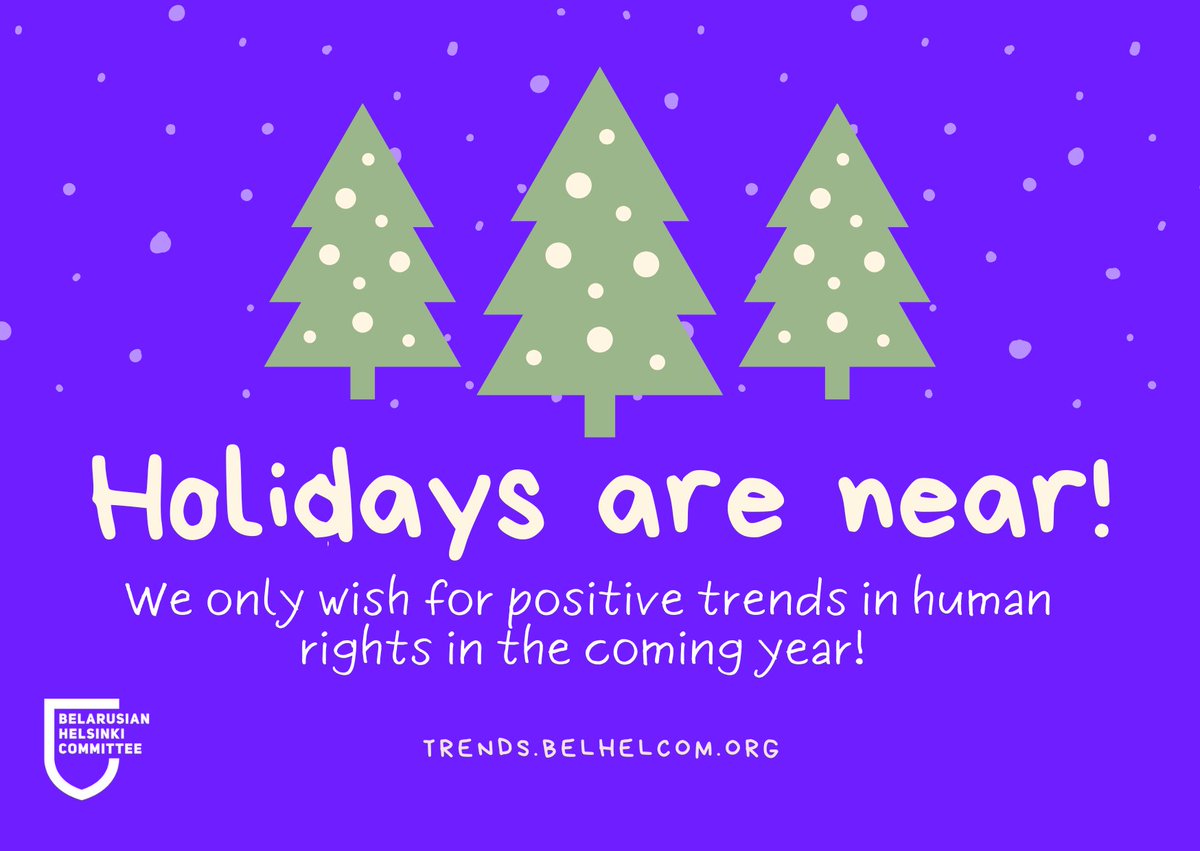 #HAPPYHOLIDAYS We wish you joy, warmth, and wonderful moments with your loved ones. May the force be with you, and may 2025 bring dignity, hope, and respect for human rights to everyone in Belarus and all over the world.