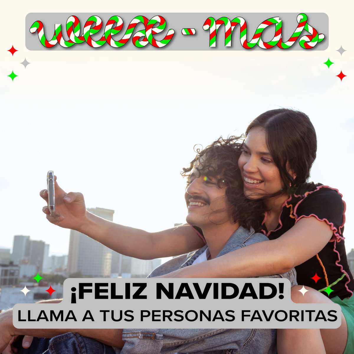 weexmx's tweet photo. 🤑FELIZ NAVIDAD WEEXERS✅
El Tío les regala llamadas GRATIS esta Navidad!🪅🌟🎄
🌟Gracias por darnos su confianza y preferencia🎅🏼
🔥Corran la voz para que todos estén conectados estas fiestas❄️
#Weex #TelefoniaMX #Prepago #Promocion #PromocionPrepago #LlamadasGratis #Navidad https://t.co/TgGhjBw11V