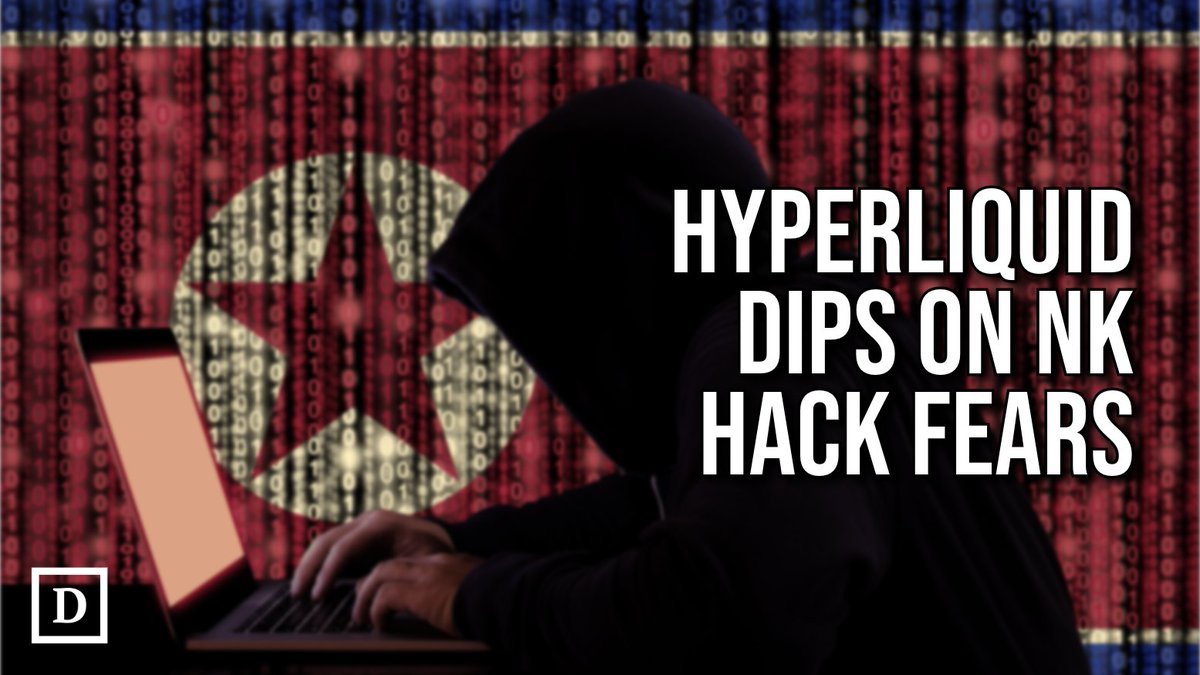 DefiantNews's tweet photo. Does North Korea have its eyes set on Hyperliquid?

Hyperliquid's TVL and token price dipped 20% on fear and uncertainty surrounding the platform’s safety.

The team has assured users that it is following best practices.

Read more:
https://t.co/A0NMb3A8kP https://t.co/Ouy5pp0YSs