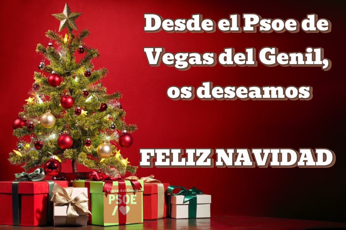 Desde la Agrupación Socialista de Vegas del Genil, os deseamos a todos y todas una FELIZ NAVIDAD 🎄