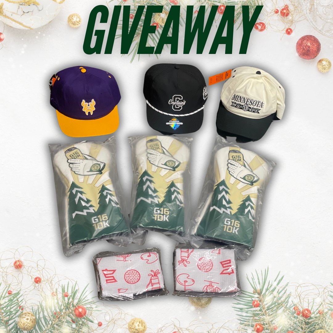 🎄10K Merch Giveaway🎄

We're giving away 2 of our <a href="/SotaStickCo/">SotaStick™</a> x 10k golf towels, 3 of our 10k x Give16 golf headcovers, 2 Griddy hats, 2 <a href="/Captains_Patch/">Captain’s Patch</a> hats, and 2 of our founder hats. To enter:

- SHARE this Post
- Follow us (@10K_Takes)

11 winners will be chosen on 12/31🤞