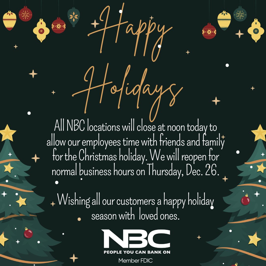 We hope you all take time to relax and enjoy this time with those you love. Happy holidays! 🎄