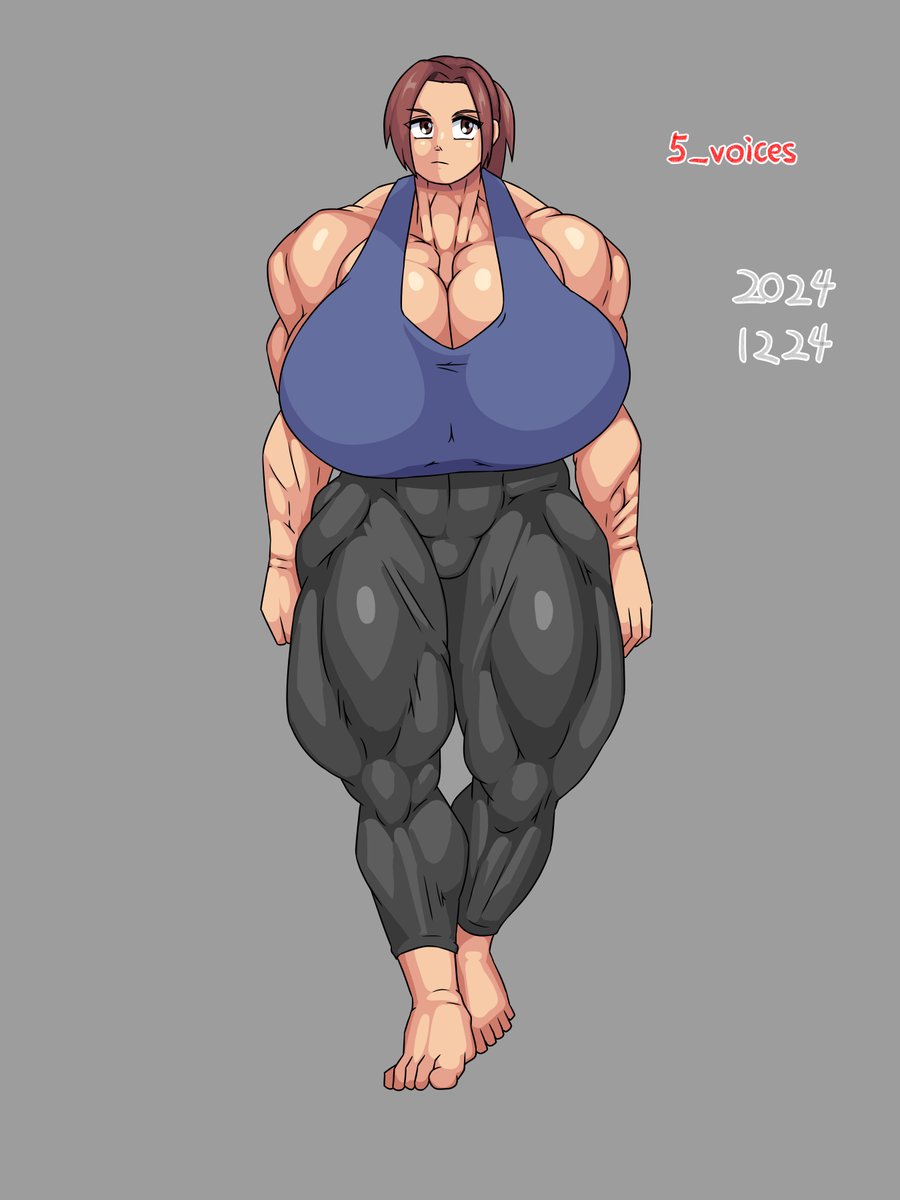 ポートレボディビル模写。下半身盛る練習。 