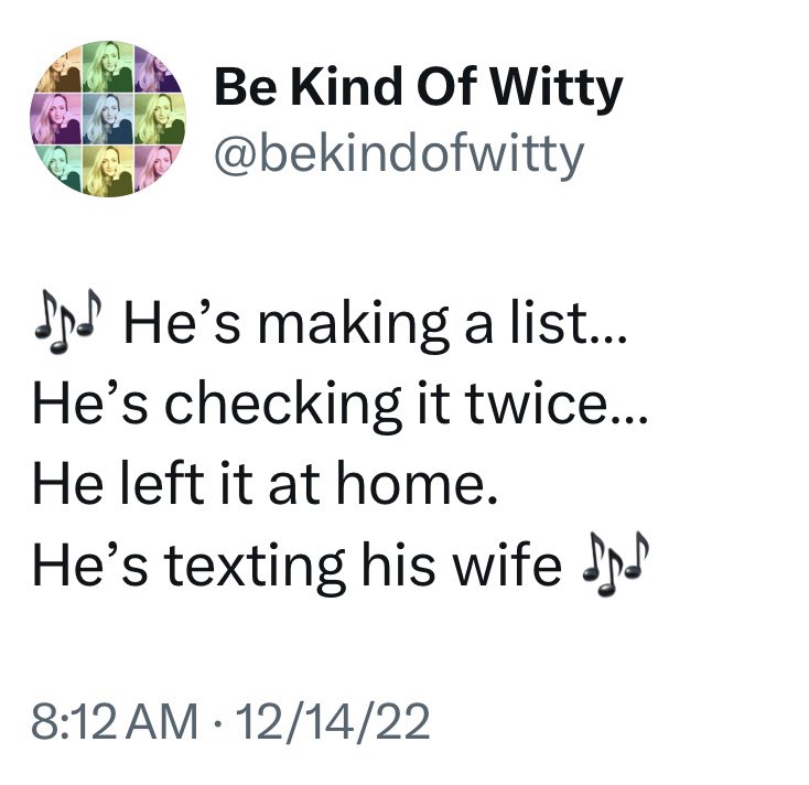Be Kind Of Witty tweet media