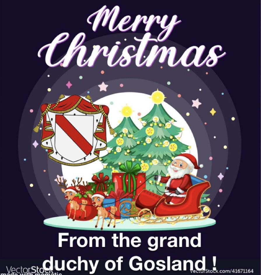 From the grand Duke and the Goslandic government, we wish all nations, people and our citizens a very merry Christmas and happy holidays ! #micronation
