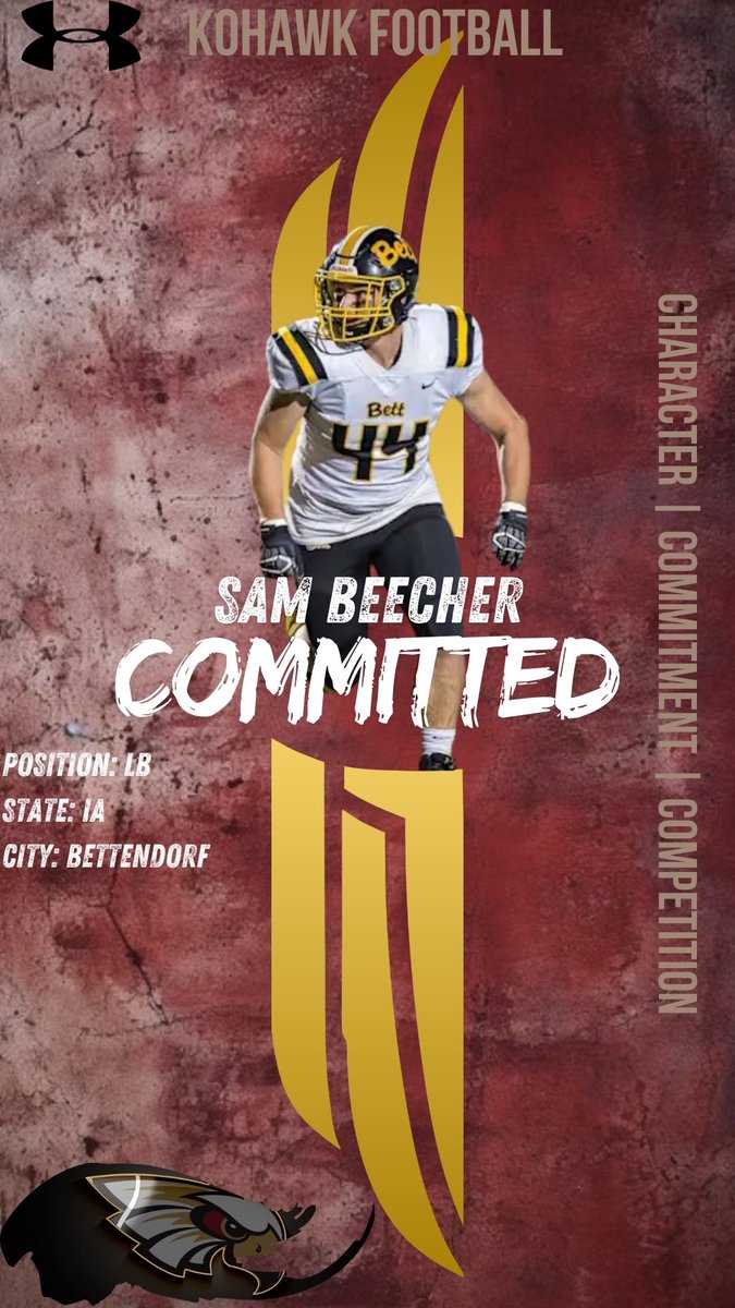 Happy to announce my commitment to Coe College. Thank you to my mentors, teammates, and coaches. #KohawkNation <a href="/Coach_TMcC/">Coach Trevor McConnell</a> <a href="/CodyBaethke/">Cody Baethke</a> <a href="/StakerCOE/">Tyler Staker</a>