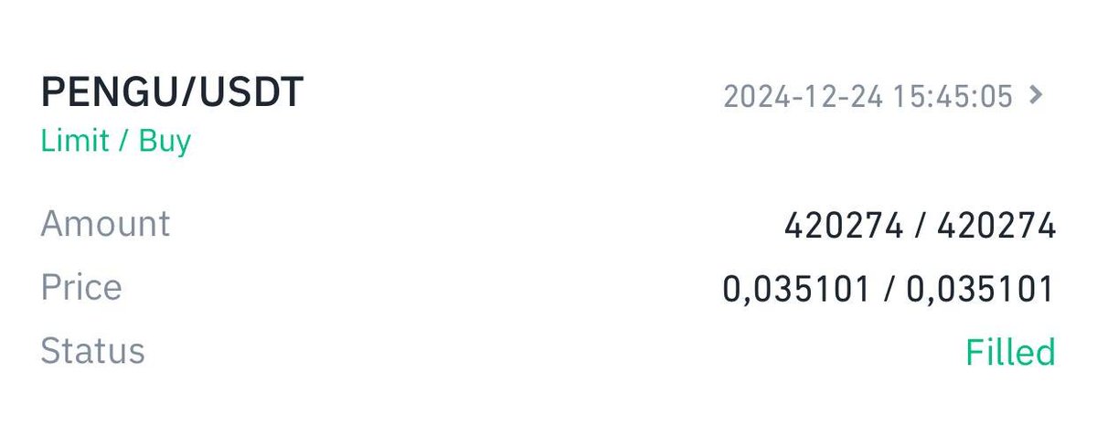 Just bought more $PENGU today
in preparation for the Abstract
and want to giveaway 500 tokens
for my followers 🔔 in 12 hrs 

TO ENTER JUST: 
- Like &amp; Bookmark the post
- Drop your SOL wallet