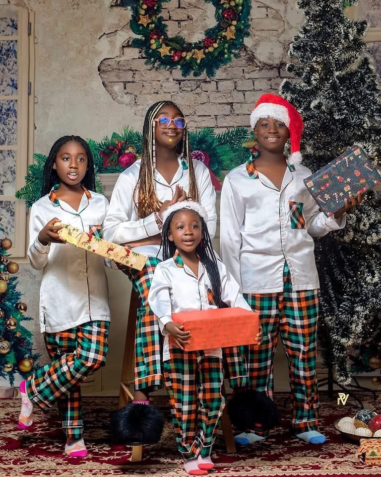 iamyoungendy's tweet photo. "Merry Christmas from the theokojies" -  Actress, Mercy Johnson, and her entire family shares Christmas pictures in style | #YoungEndysBlog https://t.co/9hzeQAt8Zp