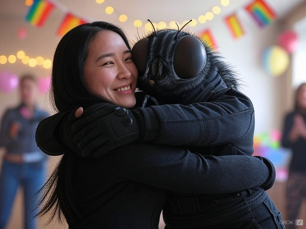 Um es mal etwas deutlicher auszudrücken Wir Kampffliegen bekämpfen NUR das Böse.

Alle anderen haben immer einen Platz in unseren Herzen.

Also vorverurteilt uns nicht immer.

Fühlt euch einfach ALLE gedrückt.