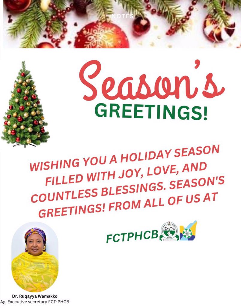 Sending you festive wishes and warmest thoughts! From all of us at FCTPHCB.
