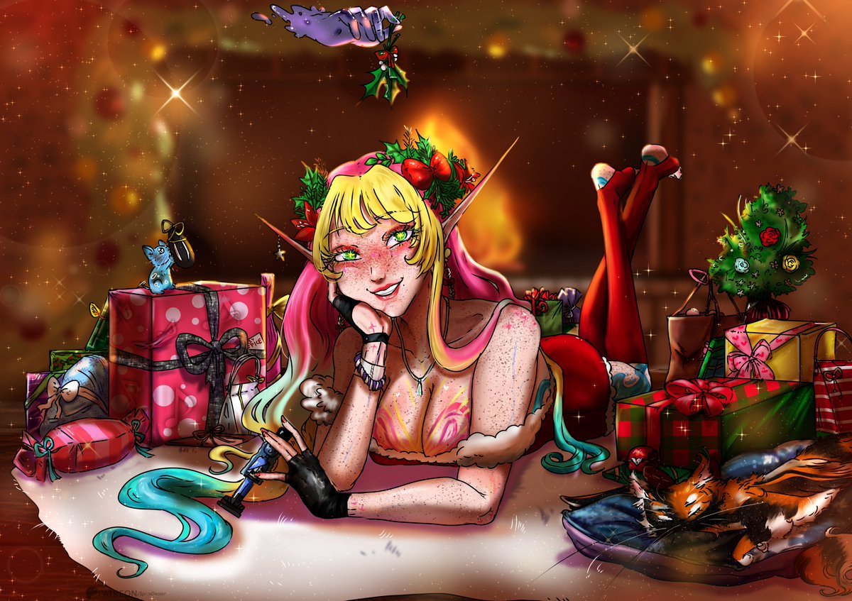 yayeetIsin's tweet photo. Very merry magical Holidays~

Who would like a kiss and a cuddle~? 🎄 https://t.co/bzHVRSIbKf