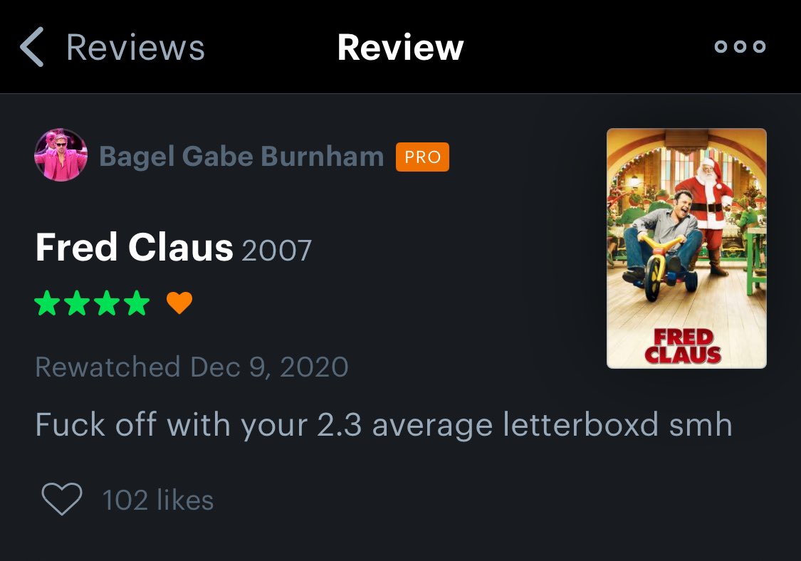 An old review is suddenly making me letterboxd famous. Finally.