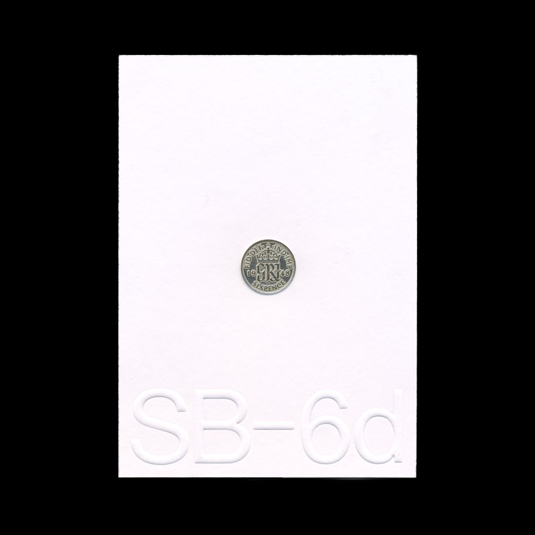 SB–6d. 

Concealing a sixpence coin in a Xmas pudding dates back to Victorian times, predicting prosperity for the recipient. Sending you this silver sixpence salutes this custom. We wish you a Merry Xmas and good fortune for the year ahead. Don’t swallow it.