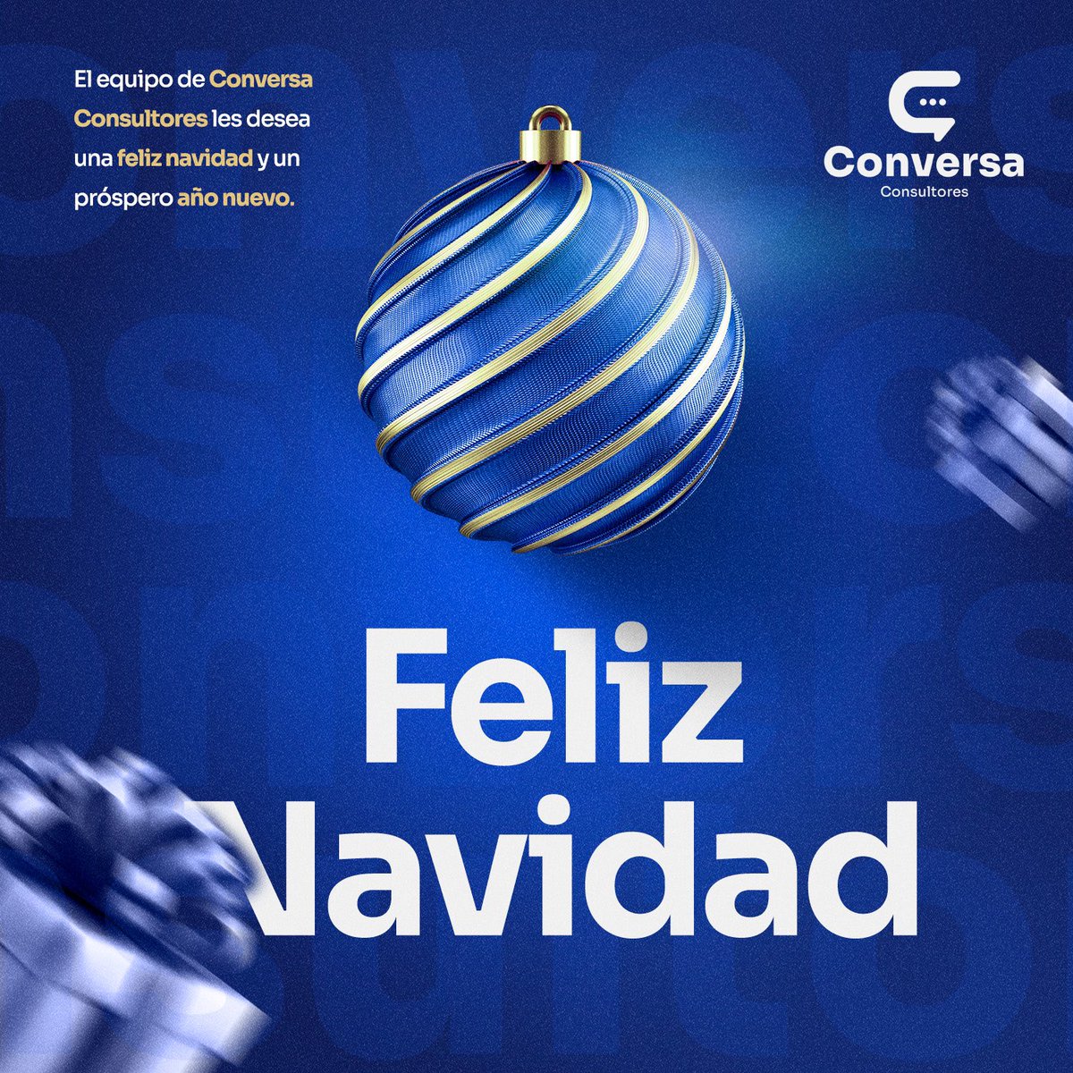 En Conversa Consultores, creemos que cada año es una oportunidad para crecer, construir y conectar. 💙

Hoy queremos desearte una Feliz Navidad llena de paz, amor y esperanza, y un Año Nuevo repleto de éxitos y grandes proyectos. 🎄✨

#ConversaConsultores