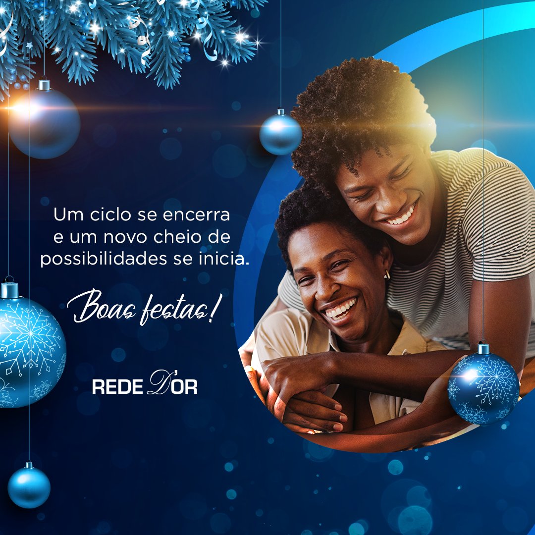 no após ano, vislumbramos um futuro incrível e cheio de realizações em prol de um único objetivo: o melhor do cuidado em saúde para você!

Tenha um 2025 com muitas realizações e, conte conosco para seguir cuidando de sua saúde e da sua família.

#boasfestas #somostodosrededor