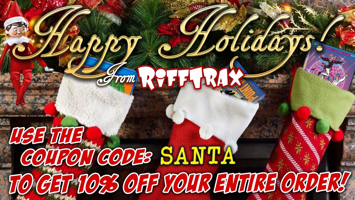 Get yourself a gift today in the RiffTrax Christmas sale! rifftrax.com/offers