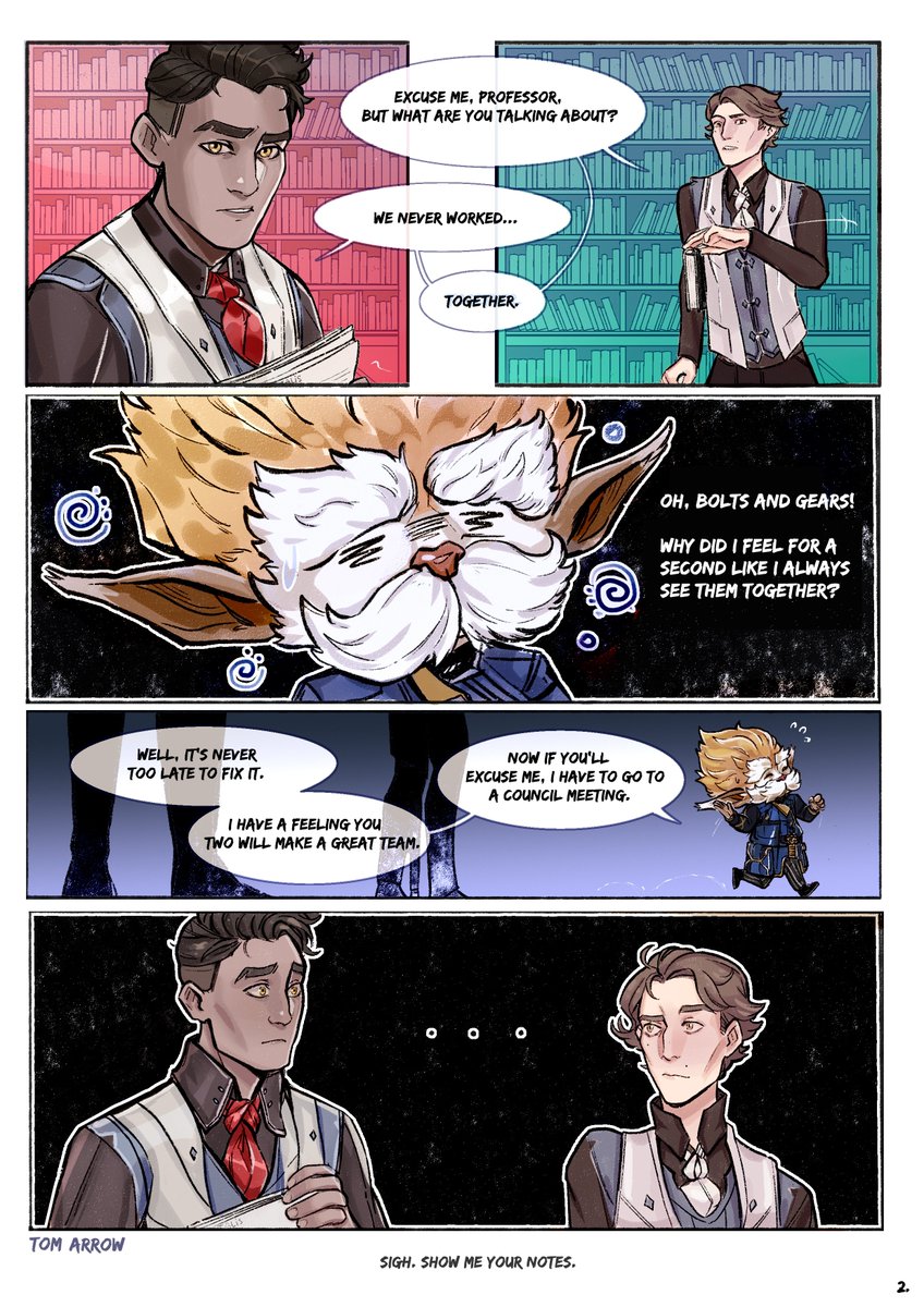 Tom___Arrow's tweet photo. Second wind. (Part 1 - Incident 1/4)

AU/Good timeline. Or where did the #jayvik go in Heimerdinger and Ecco ideal world? #Arcane https://t.co/2JH6fGk3YV