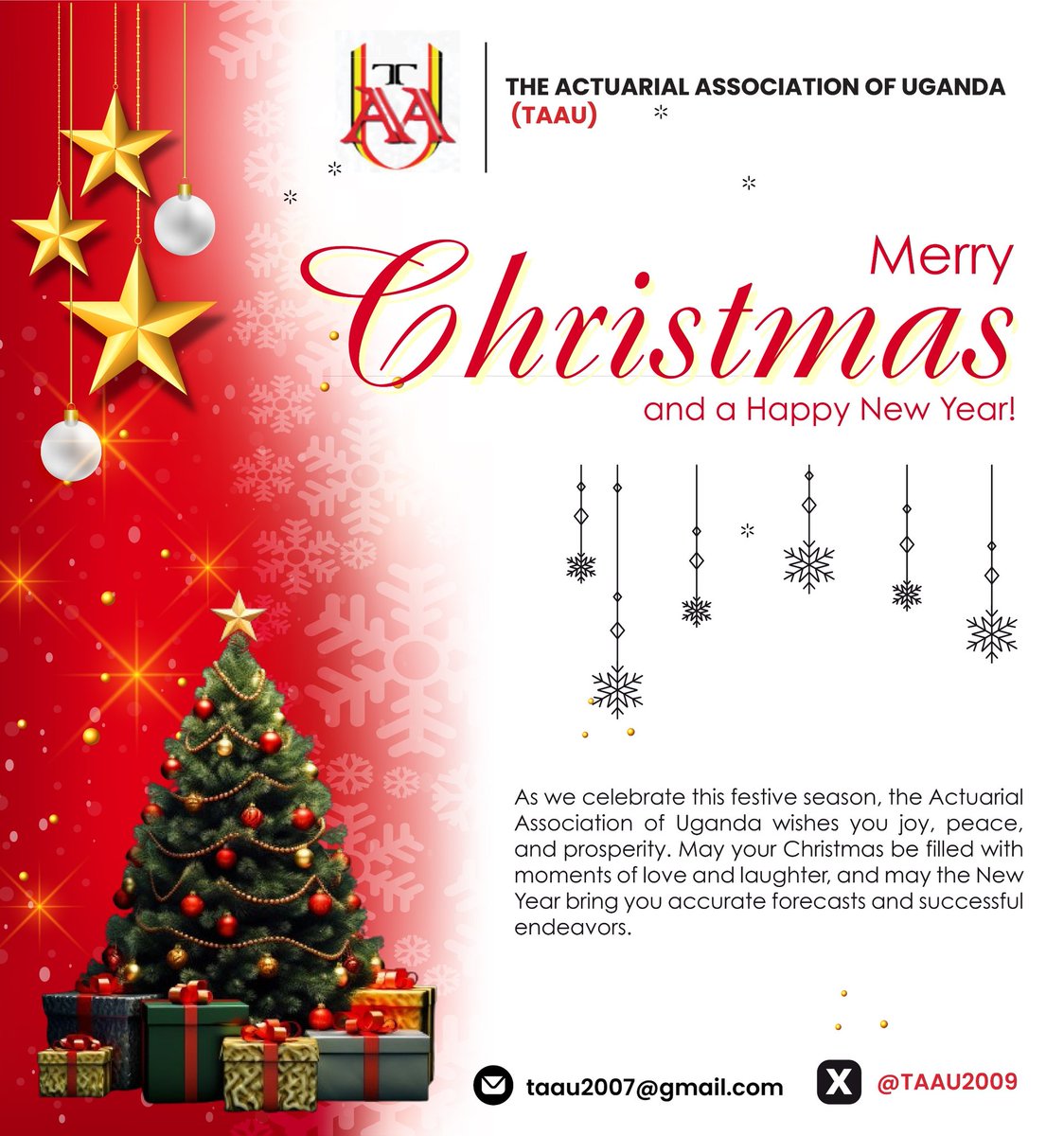 TAAU2009's tweet photo. As the year closes, we reflect on our shared accomplishments and look forward to the opportunities ahead. Thank you for your dedication to advancing our profession. We're honored to have you as part of our community.

Warmest wishes for a Merry Christmas and a Happy New Year https://t.co/1bFtFOnF6Z