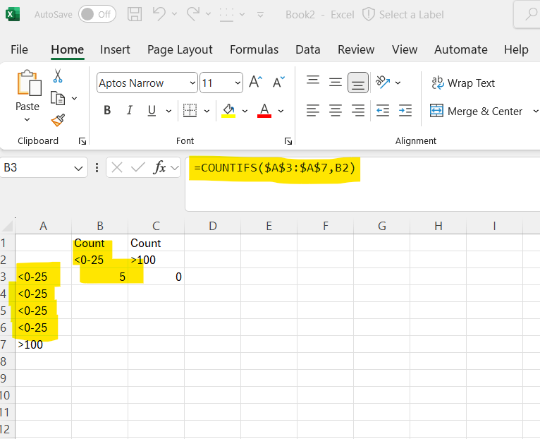 huntforpradeep's tweet photo. MS excel has a systemic error. Counifs formula does not work to count ">100" criteria. Sharing the picture for reference. @Office @Microsoft https://t.co/JFc7ZONCTV