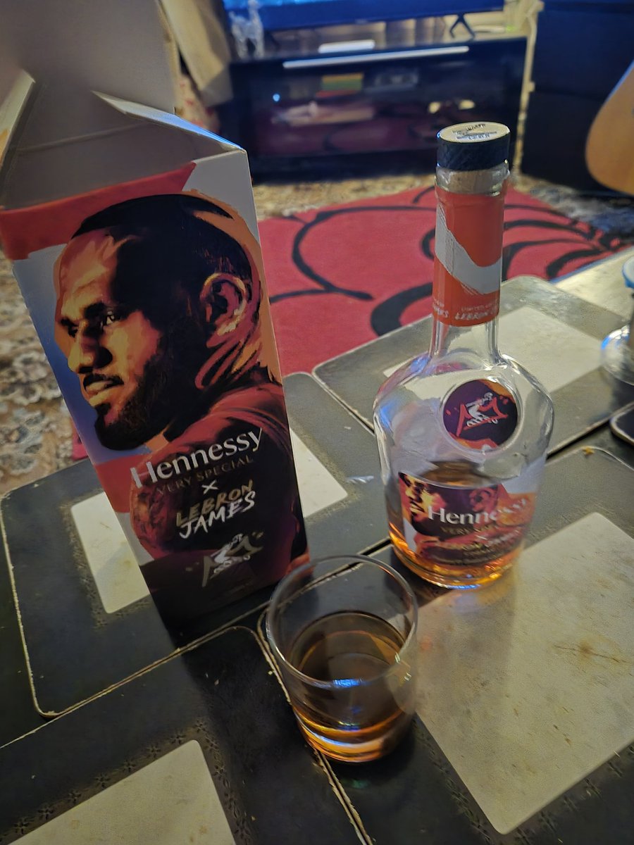 One hell of a colab <a href="/Hennessy/">Hennessy</a> <a href="/KingJames/">LeBron James</a> shame it's starting to go empty.