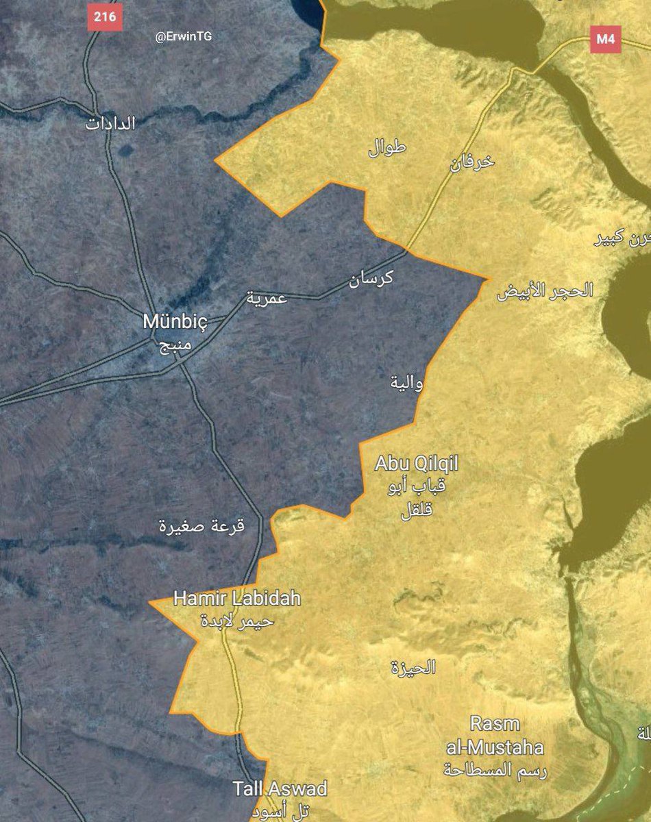 AzadiLleida's tweet photo. 📖 #ACTUALITZACIÓ | Les Forces d'Autodefensa llancen una contraofensiva a la presa de #Tishreen i reprenen diversos pobles situats entre el riu #Eufrates i la ciutat de #Manbij. https://t.co/331ZCWsasR