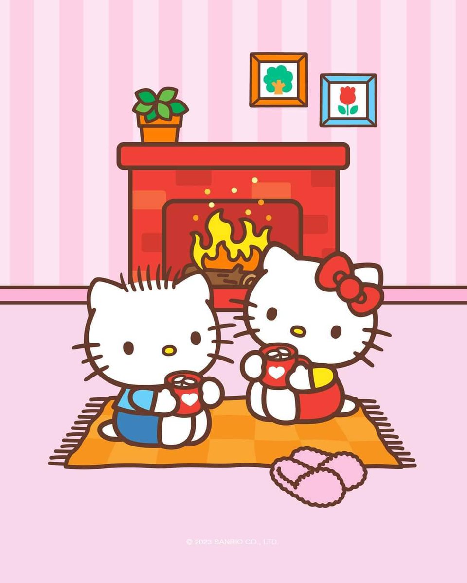 hello kitty and dear daniel preparing for christmas 💫