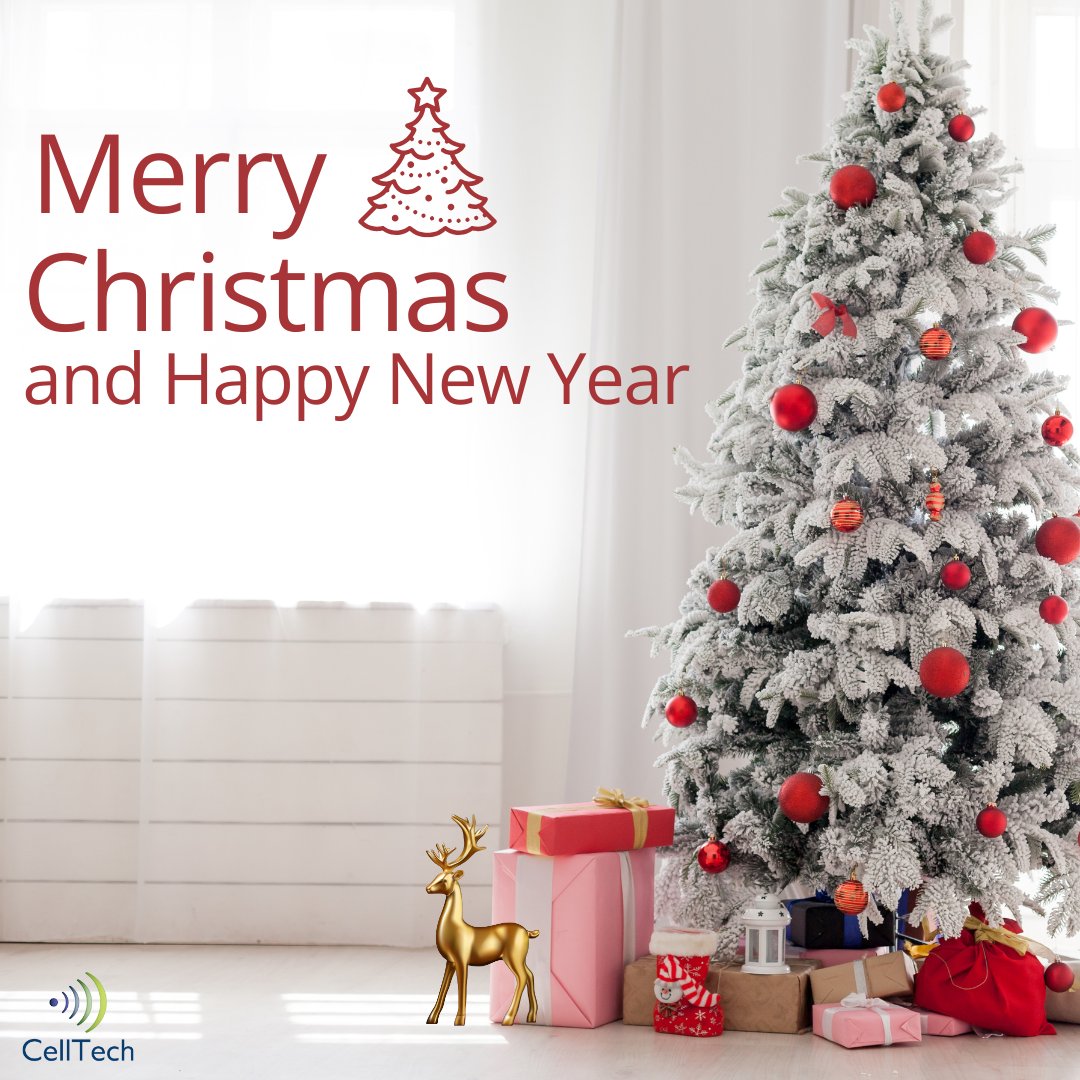 CelltechCorp's tweet image. Merry Christmas from the Celltech team! 🎄🎁 Our offices will be closed on December 25-27 and January 1-3. Wishing you a joyous holiday season filled with warmth and cheer.