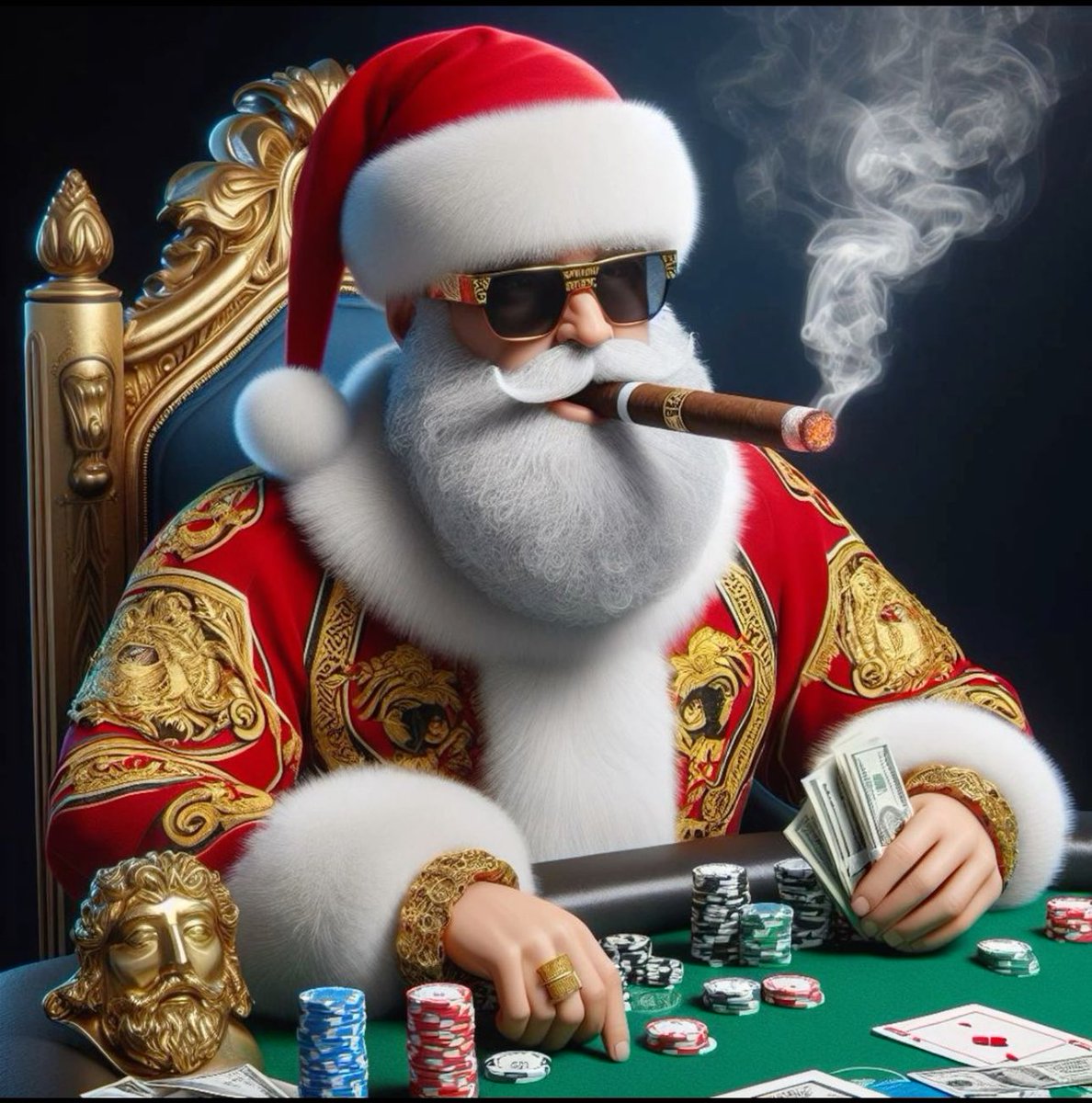 El casino no se va a salvar de que le ganemos dinero solo por que es Navidad, hoy es un gran día para hacer billetes. Si este tweet llega a 500 RTs voy a soltar un freepick champagne ganador.