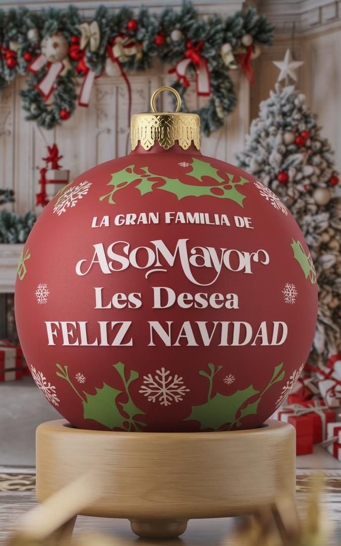 Asomayor's tweet photo. FELIZ NAVIDAD!
Navidad es un momento perfecto para agradecer a cada miembro de nuestra Gran Familia por su compromiso, dedicación y fraternidad, para contribuir a mejorar nuestra calidad de vida y bienestar.
!_Feliz Navidad_!🤶 🎅 🎄
Junta Directiva de Asomayor
#Asomayor #Navidad https://t.co/tLZ6f6vLI6