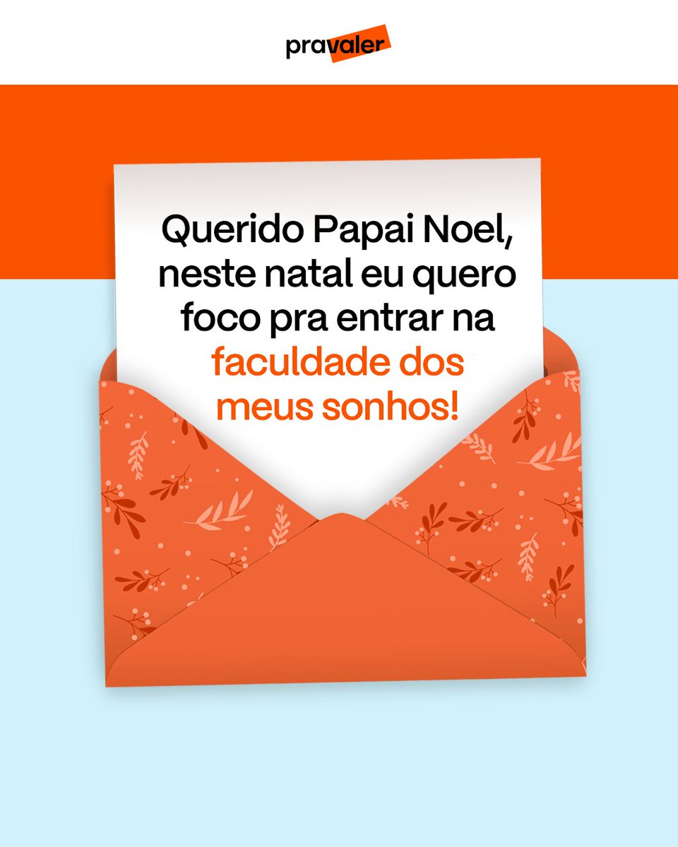 Pravaler's tweet photo. Conta pra gente qual presente você quer ganhar no Natal? 🎄🎅 https://t.co/tTxSgFC6qX