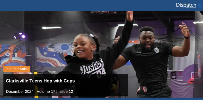 COPSOffice's tweet photo. Hop-With-A-Cop is just one of the fun events and programs that the City of Clarksville (TN) Police Department’s Community Relations Unit (CRU) is using to engage with youth in their community. Read more in the December edition of the #CPDispatch: https://t.co/fuzMuyFkYX https://t.co/WzvLnJNMfG