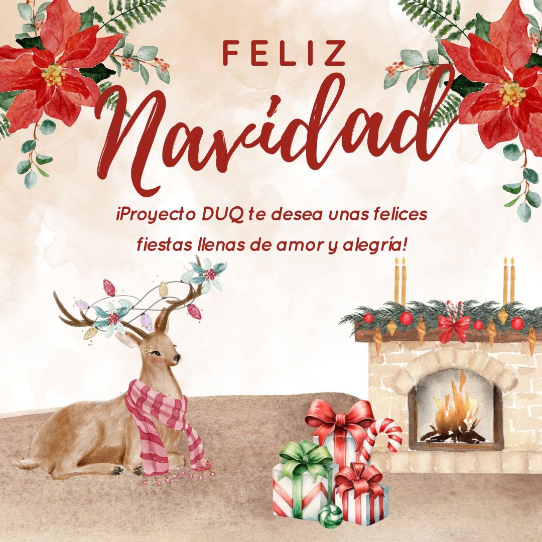 DuqProyecto's tweet photo. 🎄✨ ¡Felices Fiestas de parte de todo Proyecto DUQ! ✨🎄

Queremos agradecer a todas las personas que han sido parte de nuestra comunidad este año. 🌟 Su apoyo, tiempo y amor han hecho posible que sigamos transformando vidas y construyendo un futuro con más luz y esperanza. 💚 https://t.co/4uJp4DpVY0