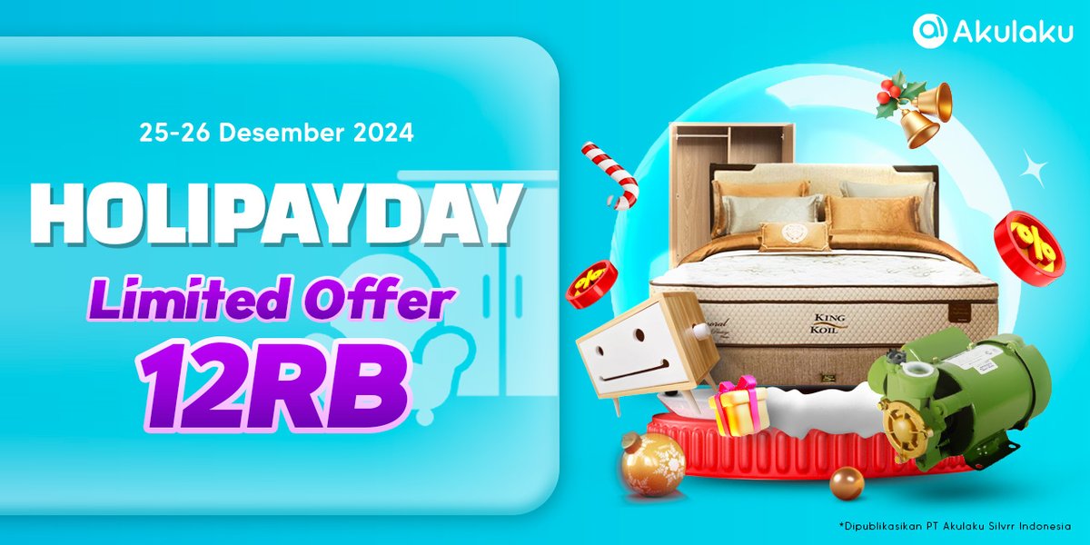 akulakuID's tweet photo. Yakin gak tergoda penawaran terbatas kasur cuma 12RB?🤑🛏
Buruan klik link ini👉 https://t.co/5UoCKQFfDg Jangan sampe keduluan yang lain🛒
#AkulakuIndonesia #BelanjaOnline #PromoHomeLiving #InfoPromo https://t.co/0kG45PTfC5