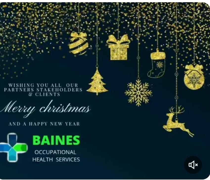 Baines Occupational Health Services (@bainesohs) on Twitter photo As we conclude 2024, <a href="/bainesohs/">Baines Occupational Health Services</a> would like to extend our heartfelt wishes to all our partners, clients, and stakeholders for a Merry Christmas 🎄🤶. May you have a healthy and safe holiday season. Remember to celebrate responsibly and never compromise on your health and safety. As we conclude 2024, <a href="/bainesohs/">Baines Occupational Health Services</a> would like to extend our heartfelt wishes to all our partners, clients, and stakeholders for a Merry Christmas 🎄🤶. May you have a healthy and safe holiday season. Remember to celebrate responsibly and never compromise on your health and safety.