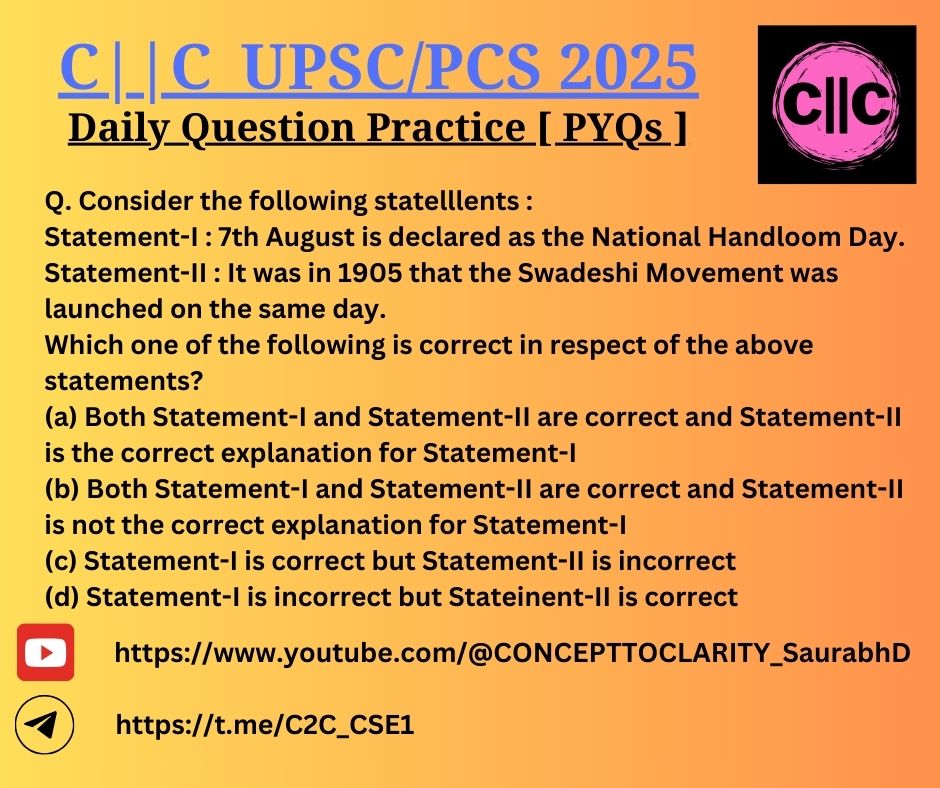 C2C_ENGLISH's tweet photo. For Daily Question Practice [ PYQs ]
Do Visit: https://t.co/zoko93J3qX
5 questions from 5 different aspects
#concepttoclarity
#upscpreparation
#upscprelims2025 https://t.co/Z0xuW9oFlw