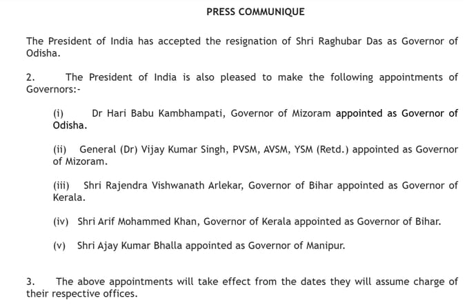 Heartiest congratulations and best wishes to Janab Arif Mohammad Khan Sahab on being appointed as the new Governor of Bihar. We are confident that under your visionary leadership, Bihar will achieve new milestones of progress and prosperity.
<a href="/LJP4India/">Lok Janshakti Party (Ramvilas)</a> #Bihar