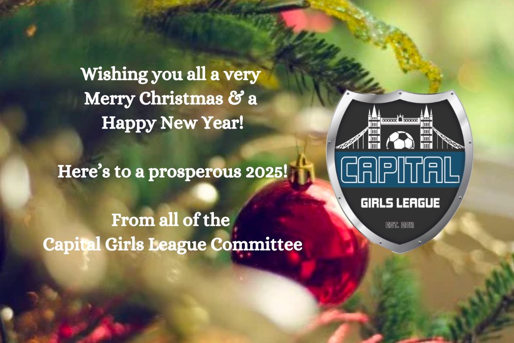Wishing all of our #CGL players, teams, clubs and supporters a very Happy Christmas. 

We hope you enjoy the festive break, hope it brings you peace, a lot of joy and of course time to relax and recharge before January fixtures are upon us!🎄⚽️